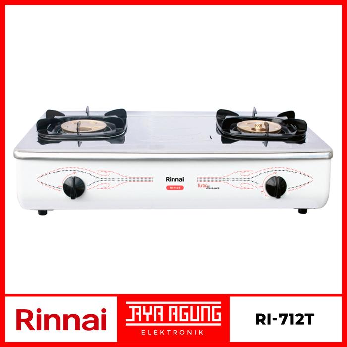 Promo Kompor Gas 2 Tungku RINNAI RI-712T RI 712 T Api Turbo Stainless Putih  - Tanpa Regulator - Kota Bandung - Jaya Agung Elektronik | Tokopedia