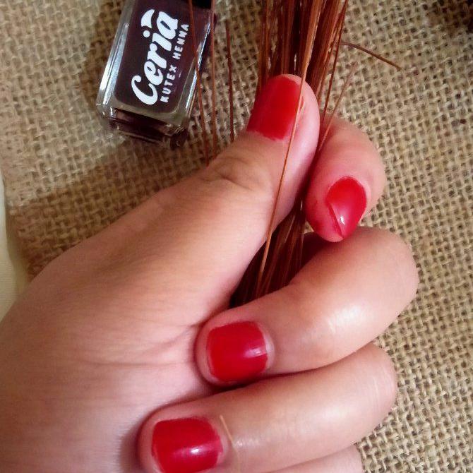Gambar kutek hena ceria / kutek halal sah sholat / Ceria nail hena - Merah cery dari maryamstore44 undefined Tokopedia