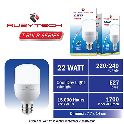Gambar Bohlam Lampu Led Kapsul Rubytech kualitas premium 6W sd 42W - 22W dari Grosir Lampu & Listrik Bali undefined Tokopedia