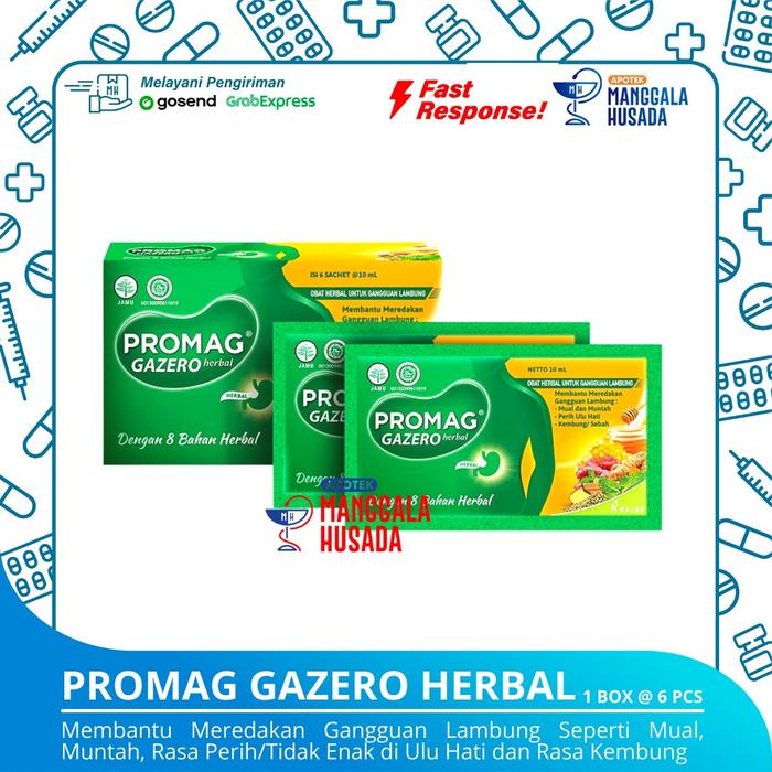 Gambar PROMAG GAZERO 1 BOX @ 6 SACHET dari APOTEK MANGGALA HUSADA undefined Tokopedia