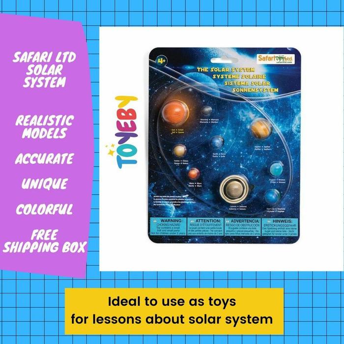 Gambar Mainan Edukasi Figur Solar System Toy Set Planet Tata Surya dari Toyeby undefined Tokopedia