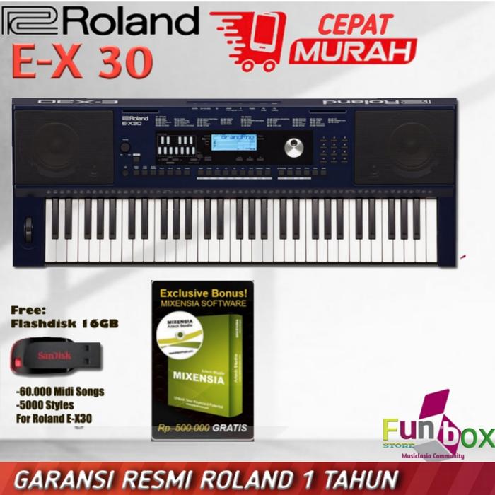 Gambar Roland EX30 Arranger Keyboard / EX 30 / EX-30 Garansi resmi - Keyboard only dari funbox official store undefined Tokopedia