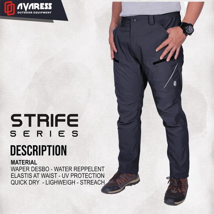 Gambar CELANA GUNUNG PRIA WANITA PANJANG OUTDOOR QUICK DRY MENDAKI WATERPROOF - Hitam, S dari METEORA STORE_NEW undefined Tokopedia