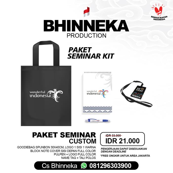 Jual Paket Seminar Kit, Blocknote, Pulpen, Goodiebag, Nametag + Tali ...