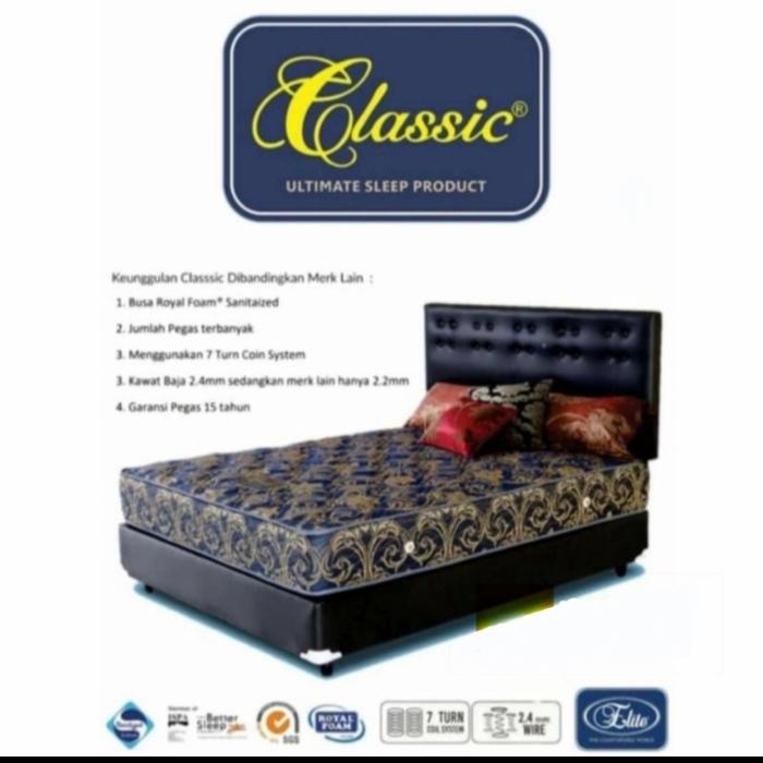 Gambar CLASSIC SILVER 160x200 By ELITE Springbed - BED SET dari Wijaya Furniture Cimahi undefined Tokopedia