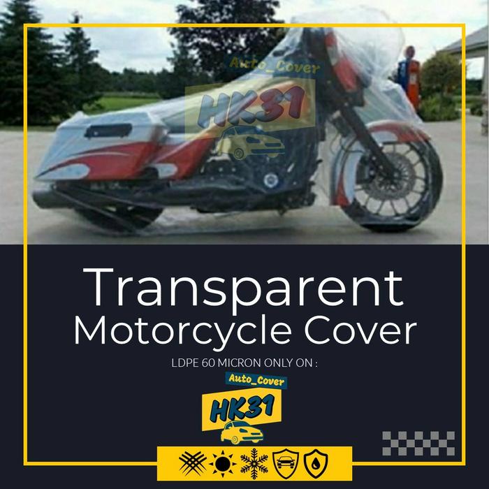 Gambar Cover Motor Transparan Harley - Chopper Kendaraan - Polos, Light Blue dari Hiba Kims 31 AutoCover undefined Tokopedia