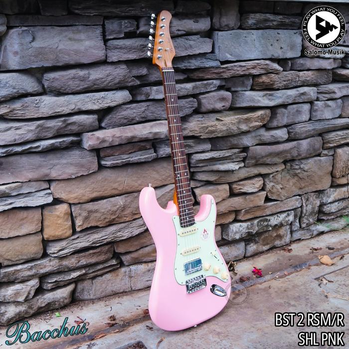 Gambar Gitar Elektrik Bacchus BST2RSM Roasted Maple Neck,Fingerboard Rosewood - ShellPink dari Salomo Musik undefined Tokopedia