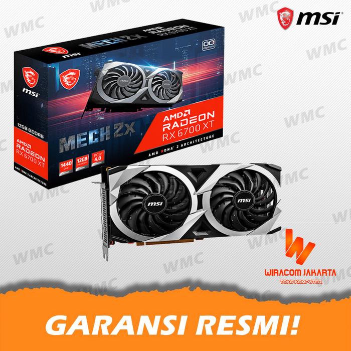 Vga Msi Amd Radeon Rx 6700 Xt Mech 2x 12g Oc Rx6700xt Rx 6700xt