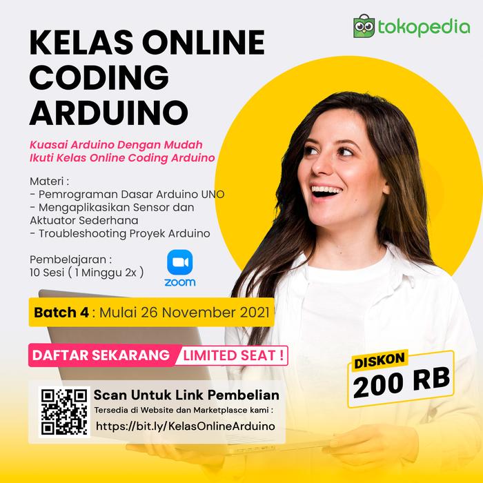 Gambar Paket Belajar Pelatihan Kursus Online Arduino For Beginner Basic - Tanpa Kit dari DigiWare Store undefined Tokopedia