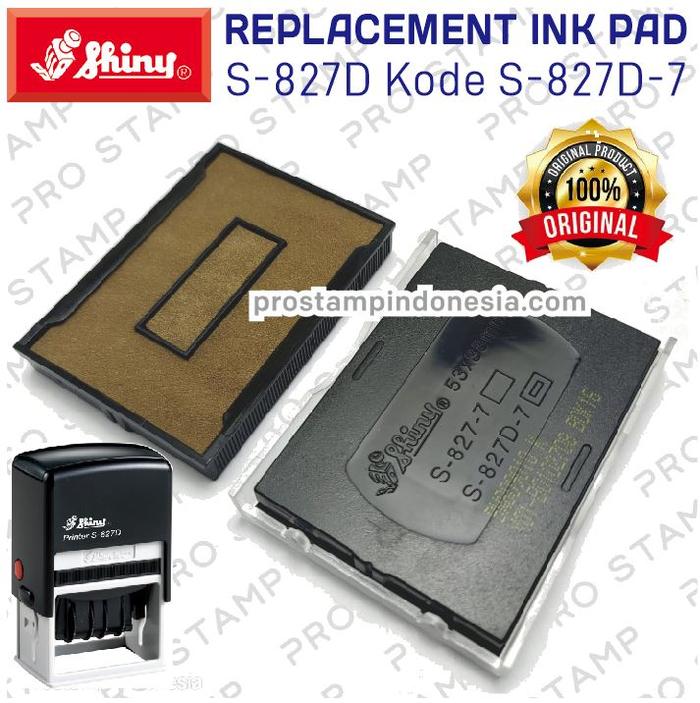Gambar Replacement Ink Pad Shiny / S-401, S-826D, S-827D,S-828D,S-829D,S-830D - S-827D dari PRO STAMP undefined Tokopedia