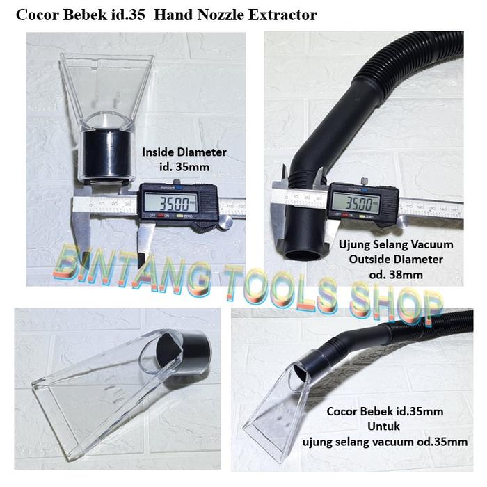 Gambar Cocor Bebek Hand Nozzle Extraction Vacuum Cleaner Accessories - id. 35mm dari BINTANG TOOLS SHOP undefined Tokopedia