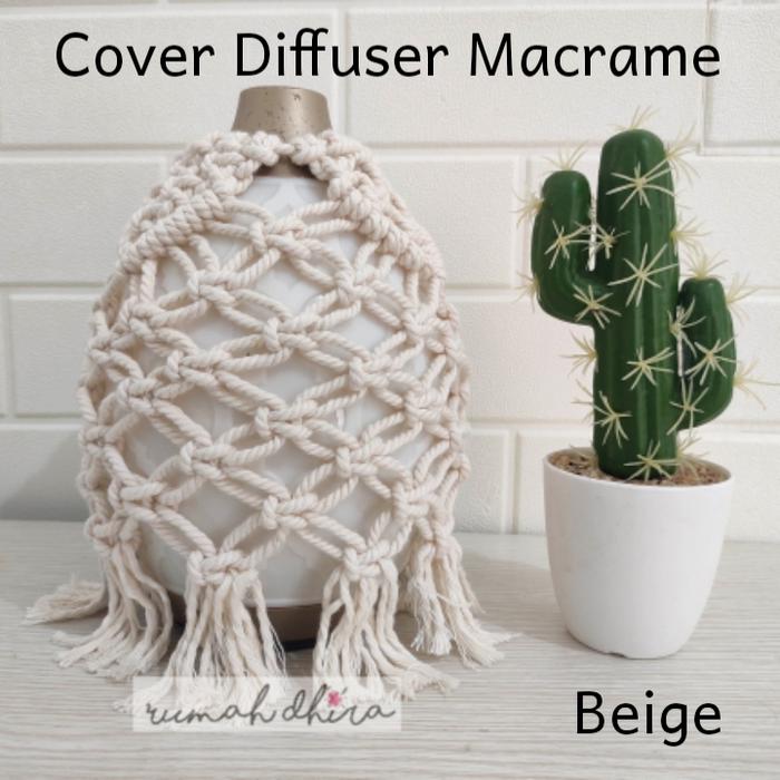 Gambar Cover diffuser macrame dew drop desert mist young living essential oil - Beige dari Rumah Dhira Online Shop undefined Tokopedia
