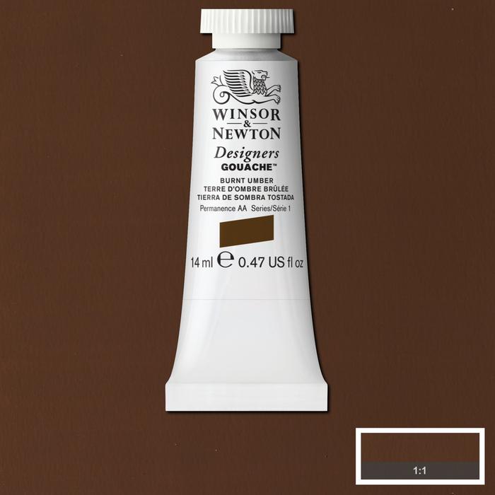 Gambar Cat Guas Winsor & Newton Designer Gouache Series 1 14ml - 01/03 - BURNT UMBER dari Artemedia_NEW undefined Tokopedia