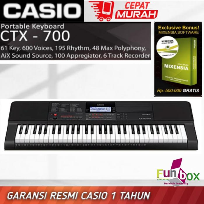 Gambar Keyboard Casio CTX 700 CTX700 CT-X 700 CTx-700 - Keyboard only dari funbox official store undefined Tokopedia