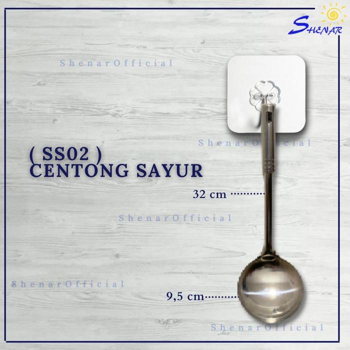 Gambar Spatula Set Stainless Kitchen Tools Peralatan Untuk Masak Murah - CENTONG SAYUR dari tokoshenar88 undefined Tokopedia