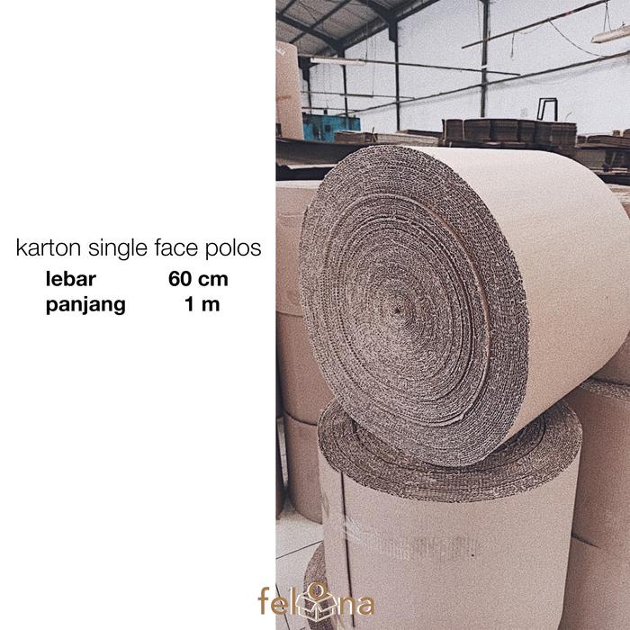 Gambar Karton Lembaran Polos Single Face Lebar 60 cm per Meter dari fellona id undefined Tokopedia