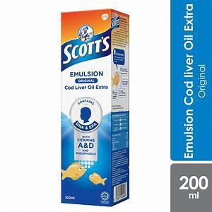 Gambar scott's emulsion original 200ml minyak ikan cod liver oil vitamin anak - 400ml dari Grandhusada undefined Tokopedia