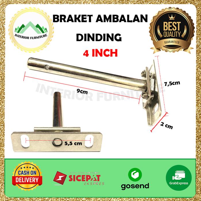 Gambar Bracket Ambalan Dinding Melayang / Floating Shelf Mounting - 4 inch dari InteriorFurnitureIndonesia undefined Tokopedia