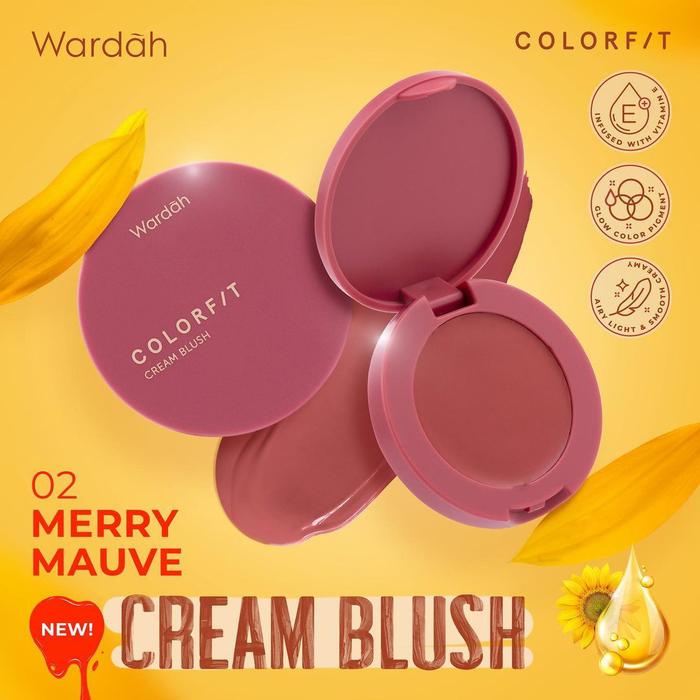 Gambar wardah colorfit cream blush on - 02 merry mauve dari Beauty Mart.id undefined Tokopedia