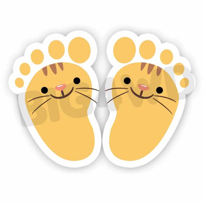 Gambar STICKER LANTAI STIKER TELAPAK KAKI BINATANG - KUCING dari BIG4WD undefined Tokopedia