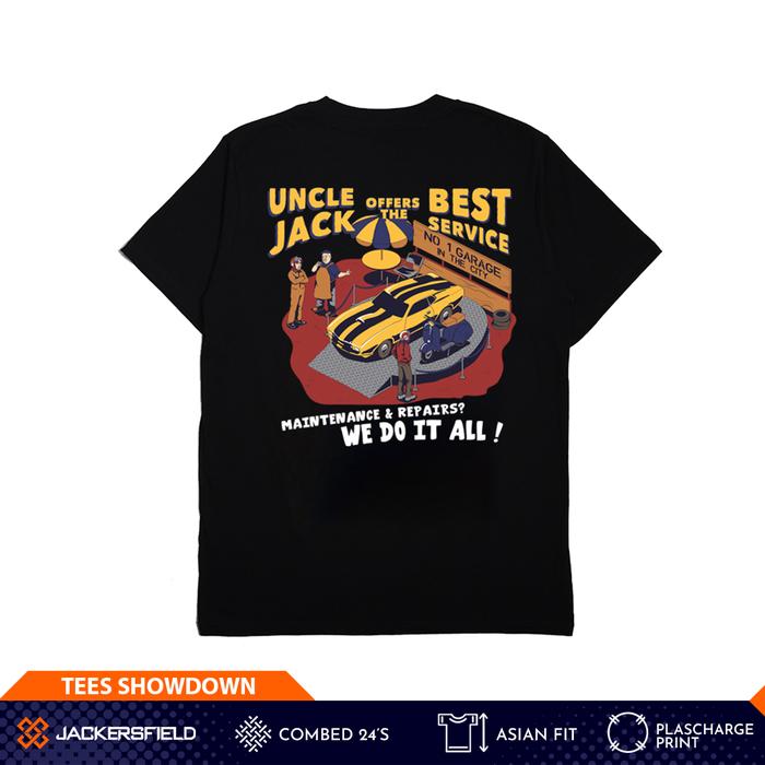 Gambar Jackersfield Garage Showcase Tee Black Kaos T-Shirt Pria 24'S - XL dari Jackersfield undefined 5 Tokopedia