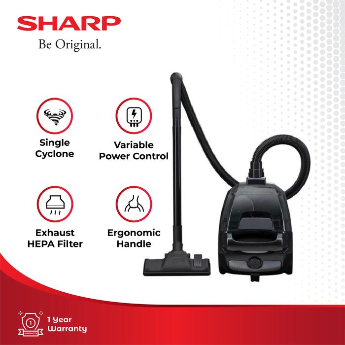 Gambar sharp vacuum cleaner EC-NS18-BK/RD - Merah dari Sharp Official Store Tangerang undefined 4 Tokopedia