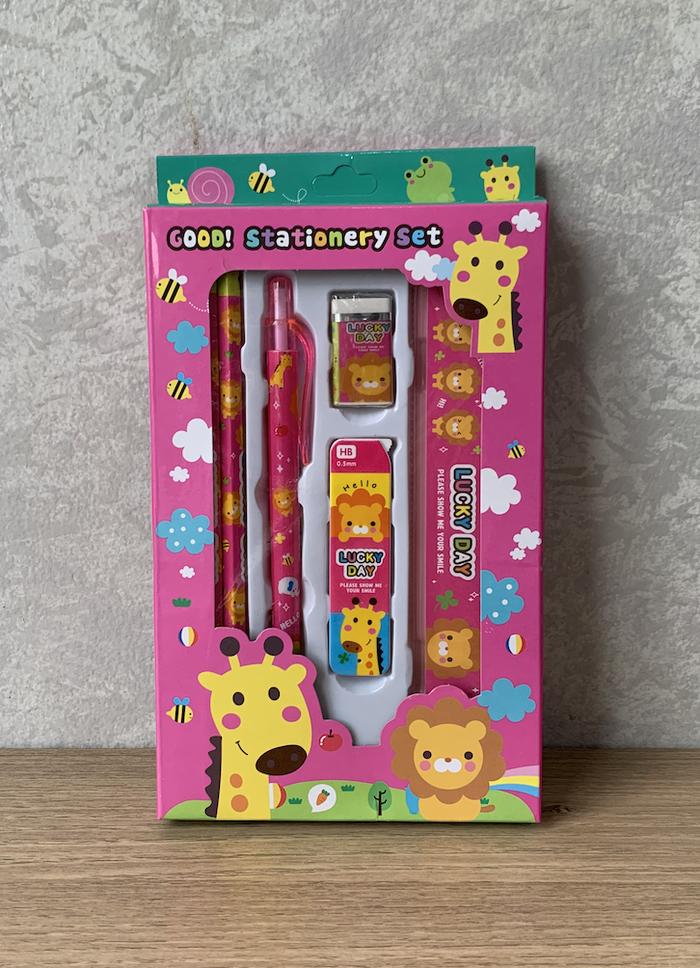 Gambar Stationery Set - Alat Tulis Set - Perlengkapan Alat Tulis - 6688 - Pink dari miveyshop undefined Tokopedia