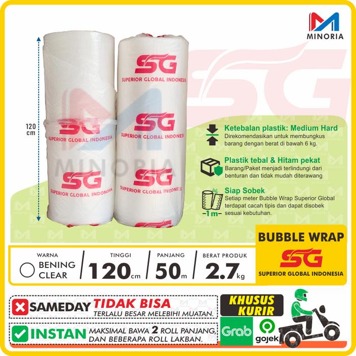 Gambar TERMURAH - Bubble Wrap/Babel/Plastik Packing Superior bukan GMP - MP - PUTIH 2.7 KG dari Minoria undefined Tokopedia