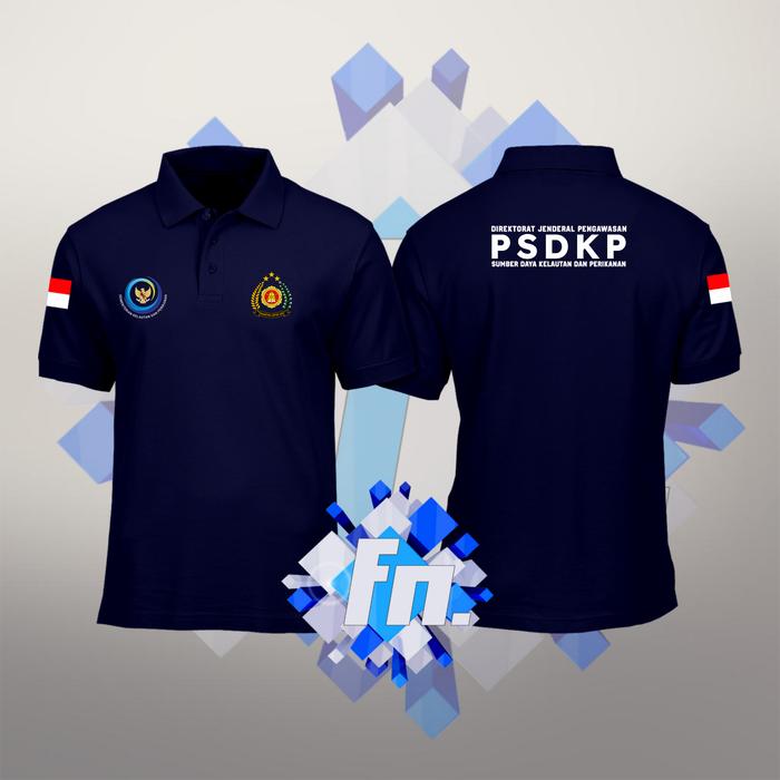 Gambar KAOS POLO SHIRT PENDEK KKP PSDKP KEMENTERIAN KELAUTAN DAN PERIKANAN - Navy, S dari warung attribute undefined Tokopedia