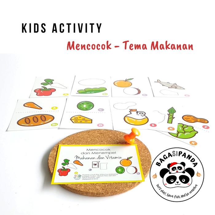 Gambar Mainan Motorik Anak - Mencocok isi 10 gambar - Tema Makanan dari Bagasi Panda undefined Tokopedia