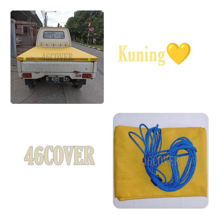 Gambar Terpal Bak Pick Up Mitsubishi T120ss Bak Standar dan Bak Lebar 3 Way - Kuning, BAK STANDAR dari TheCuan46 undefined Tokopedia