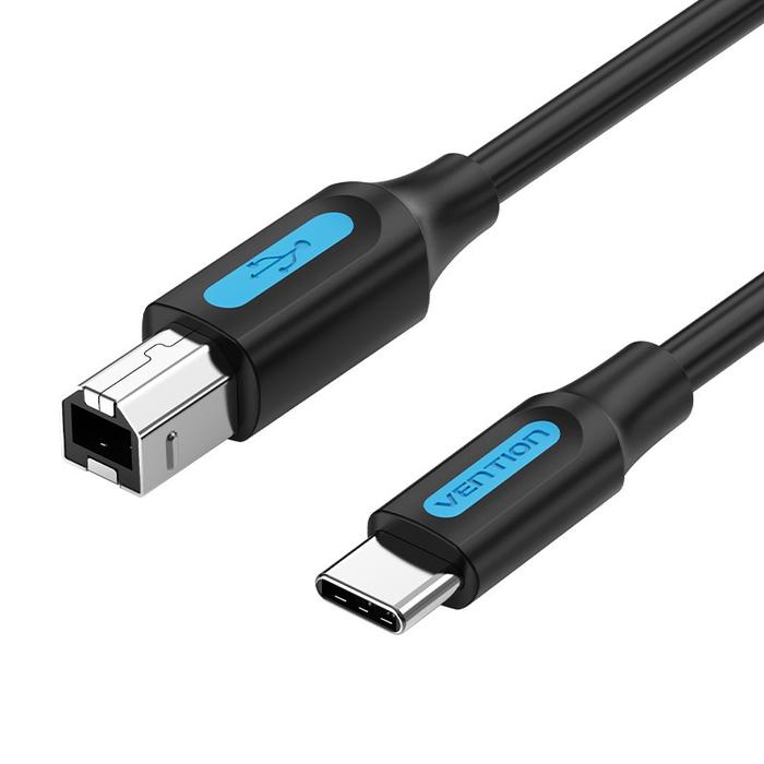 Gambar Vention Kabel Printer USB-C to USB-B 2.0 Cable Scanner for Canon Epson - CQU, 0.5 Meter dari XLink Surabaya undefined Tokopedia