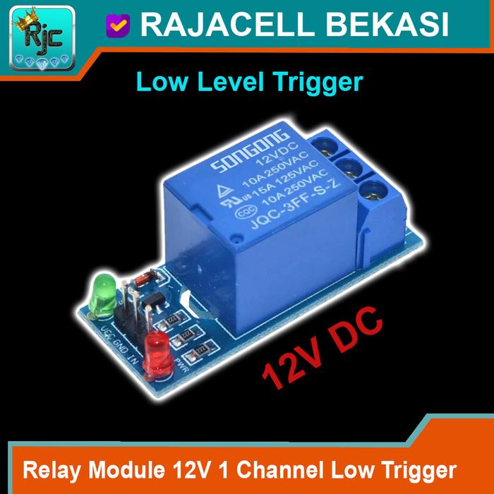Gambar Module Relay 1 Channel 12V Modul Relai 1Ch without Optocoupler - Low Trigger dari Rajacell Bekasi undefined Tokopedia