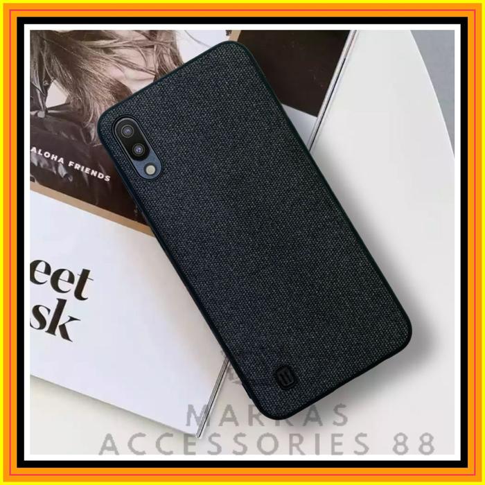 Gambar SAMSUNG GALAXY M10 M105 FABRIC DENIM SOFT CASE SLIM CASING HARD JEANS - Hitam dari Markas acc 88 undefined Tokopedia