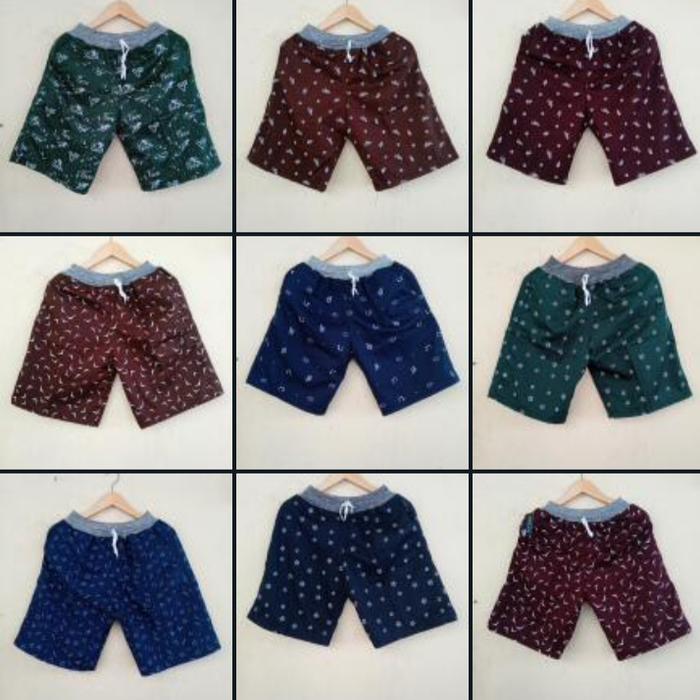 Gambar Celana Pendek Pria Kolor Motif Surfing Distro - warna random dari SIAMYSTORE undefined Tokopedia