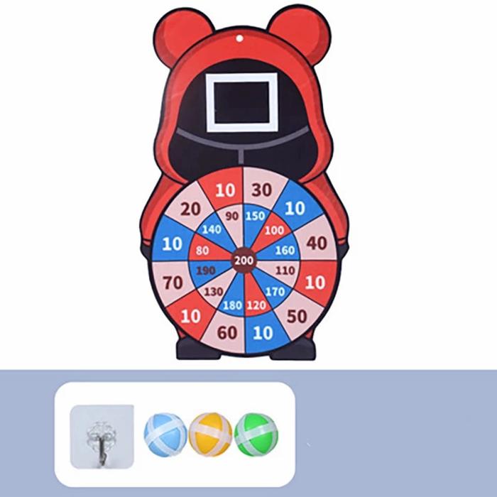 Gambar family toys LEMPAR BOLA SQUID GAME mainan lempar bola tempel panah - Kotak dari Familytoys2020 undefined Tokopedia