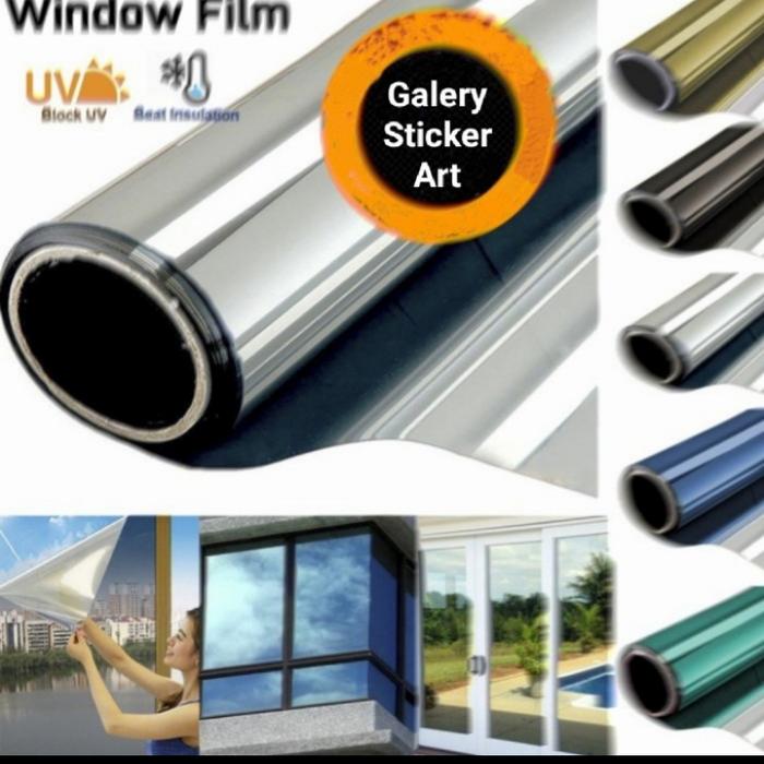 Gambar PROMOO ......KACA FILM MIRROR ANTI PANAS - silver black dari STIKER KACA JAKARTA undefined Tokopedia