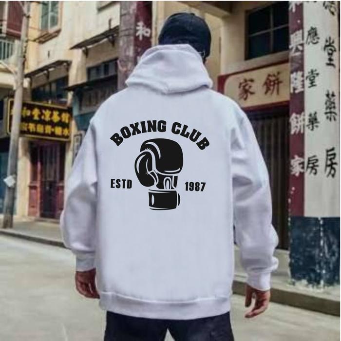 Gambar Hoodie Jaket Boxing Club Big size S - XXXXXL - Putih, XL dari derexstore undefined Tokopedia