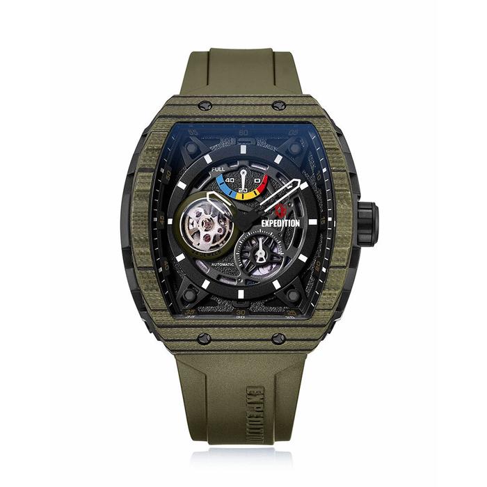 Gambar Expedition Carbon Titanium 6782MAR Limited Edition Jam Tangan Pria - Hijau dari New Time Line undefined Tokopedia