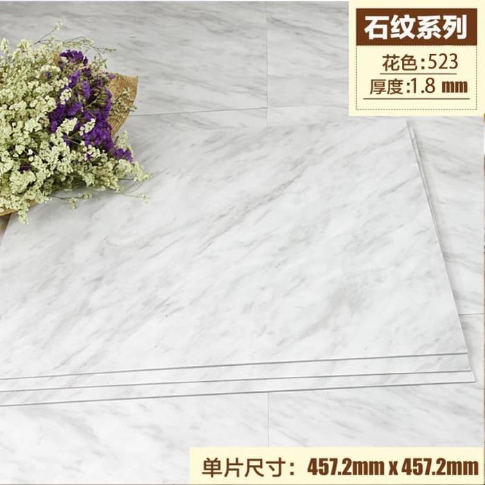 Gambar M-509 BROWN MARBLE 45CM X 45CM STICKER LANTAI TEBAL PARQUET FLOORING - *M-523* dari METHWALLSTICKER undefined Tokopedia