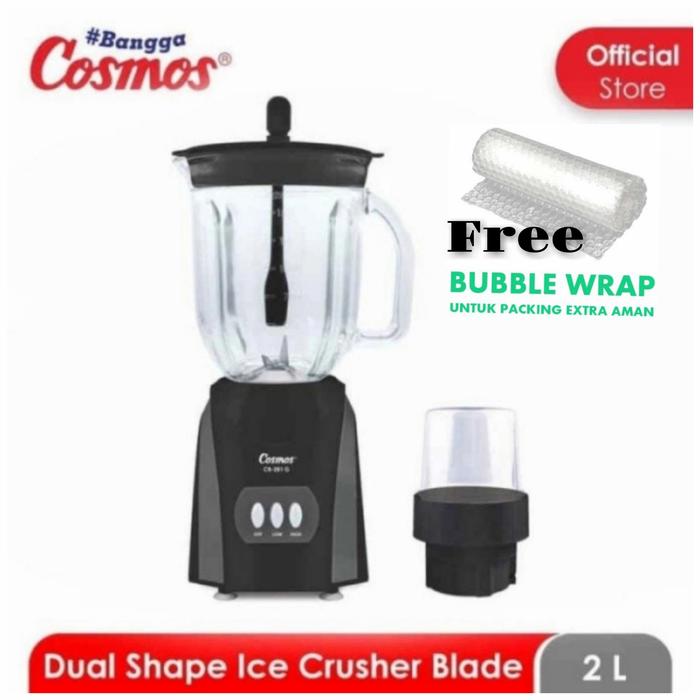 Gambar Blender Cosmos CB -282G 3in1 Gelas Kaca 2Liter - 281G Bubblewarp dari Indah Shop Electronic undefined Tokopedia