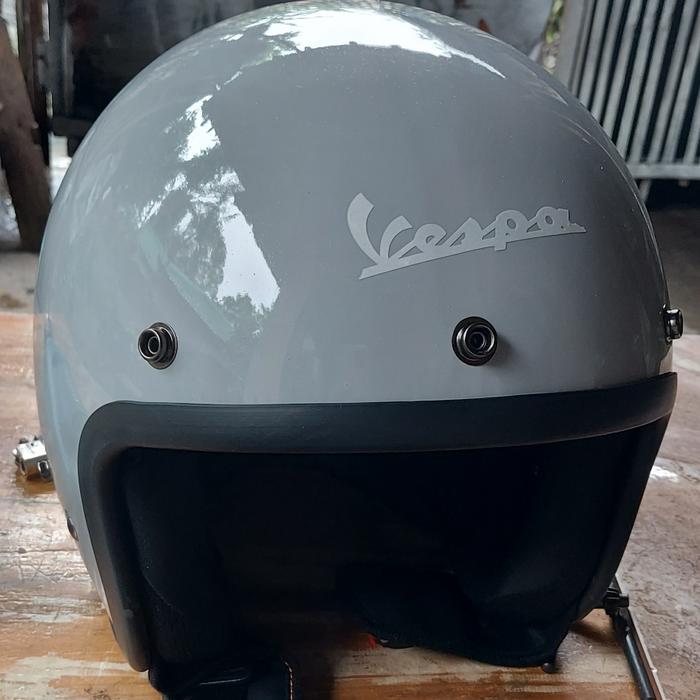 Jual Helm Retro Vespa Abu Gloss - Kab. Bantul - Helm Vespa | Tokopedia