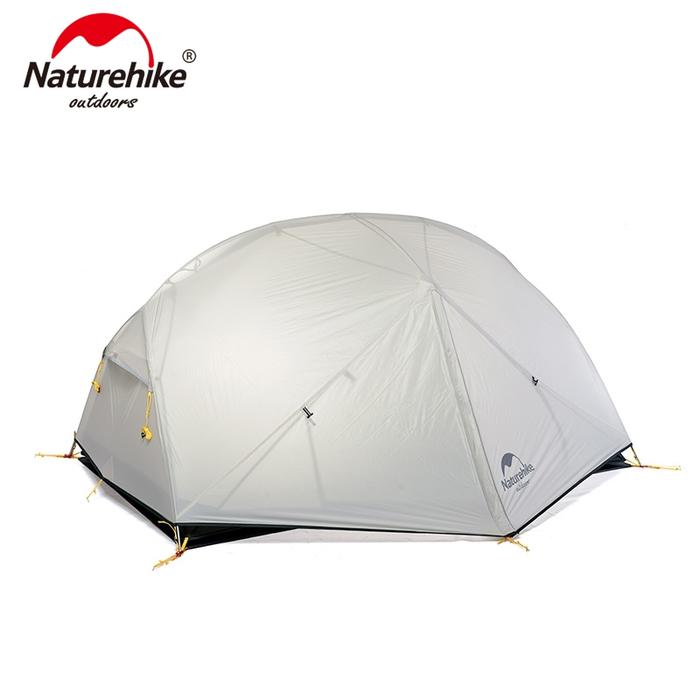 Gambar Tenda Naturehike Mongar 2 Orang 20D NH17T007-M Tenda Ultralight Camping Gunung Tenda Double Layer 2P Person Hiking Kemah Frame Alloy - Grey, 2P 20D dari Nayaka Outdoor undefined Tokopedia