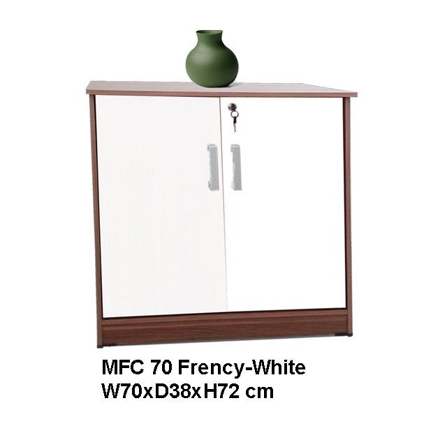 Gambar LEMARI PENDEK RAK BUKU MEJA DAPUR FILING CABINET MEJA SERBAGUNA MFC70 - White dari CITRAKITA FURNITURE TELUKNAGA undefined Tokopedia