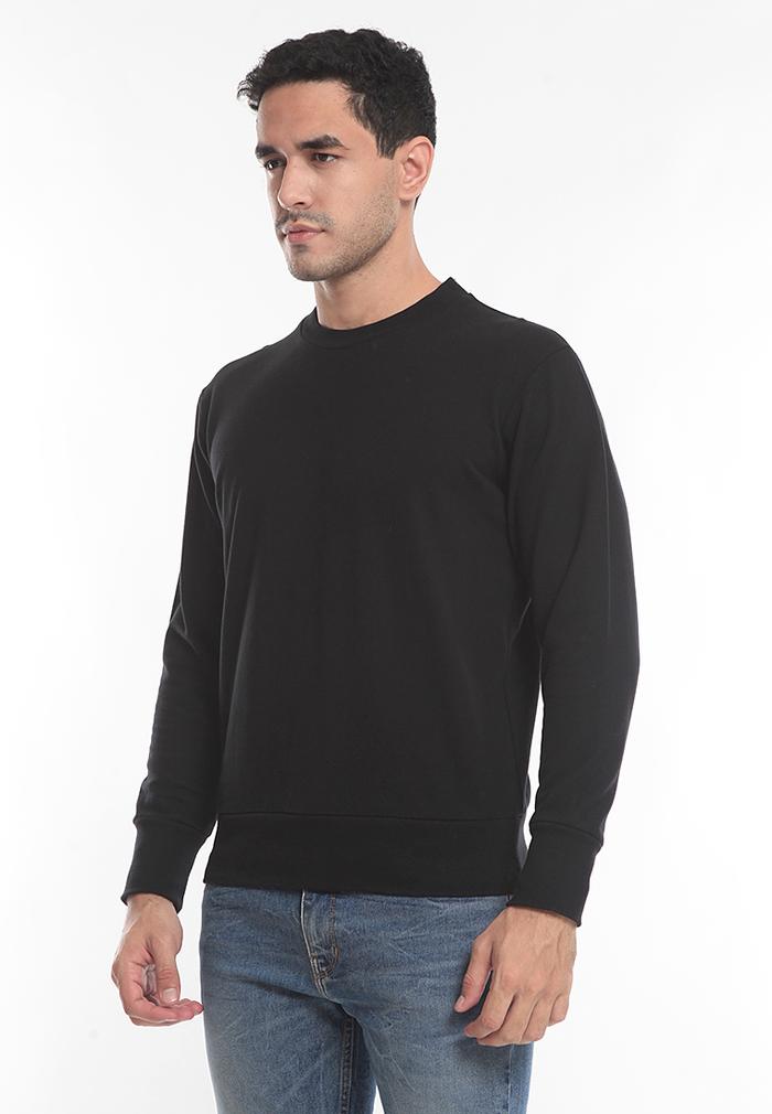 Gambar MEN'S TOP Kaos Lengan Panjang Pria Slim Fit HATHA-BLACK - XXL dari Men's Top Official undefined 5 Tokopedia