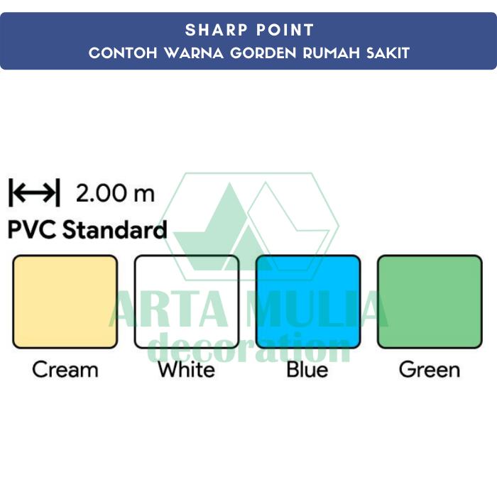 Jual Sharp Point Gorden Rumah Sakit Anti Darah & Anti Bacterial - PVC ...