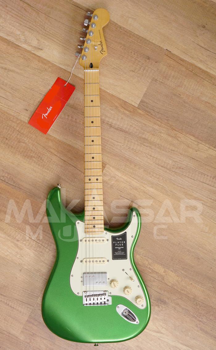Gambar Fender Player Plus HSS strat electric guitar maple neck - Cosmic Jade dari Makassar Music undefined Tokopedia
