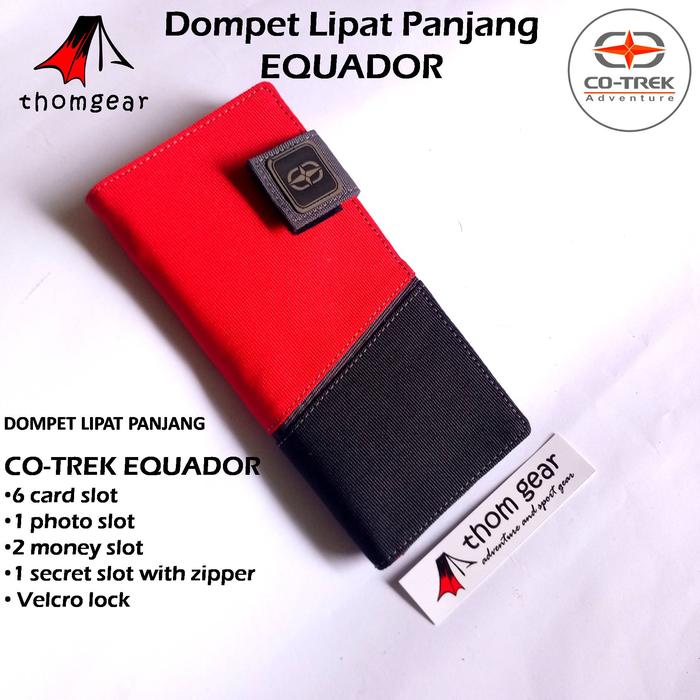 Gambar Ready Dompet Lipat Panjang Co-Trek Adventure Dompet Lipat PJ Equator - Merah, fullset dari THOMGEAR undefined Tokopedia