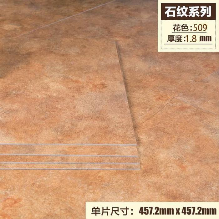 Gambar M-509 BROWN MARBLE 45CM X 45CM STICKER LANTAI TEBAL PARQUET FLOORING - M-509 dari METHWALLSTICKER Kab. Bekasi Tokopedia