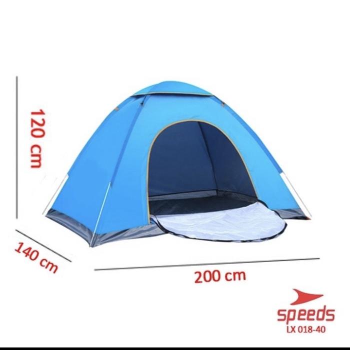 Gambar Tenda Camping Tenda kemah langsung buka muat 2 orang ORIGINAL LX 018-1 - Biru, Lx 018-01 dari Besar sport undefined Tokopedia